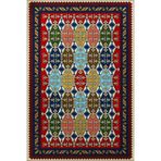 rugs modern Geometrik Siyah Tonlarda Baklava Desenli Dokuma Taban Halı 4251, 75 x 240