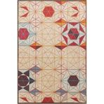 rugs modern Geometrik Yıldızlı Desenli Modern Dekoratif Halı 4456, 100 x 100