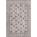 rugs modern Gri Bej Temalı Etnik Floral Çiçek Desenli Vintage Dekoratif Halı 3861, 75 x 300