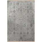 rugs modern Gri Bej Temalı Motifli Etnik Çiçek Desenli Kreatif Vintage Dekoratif Halı 2996, 100 x 250