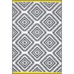 rugs modern Gri Geometrik Şekilli Desenli Dekoratif Yıkanabilir Halı miravip8427, 70 x 120