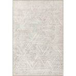 rugs modern Gri Geometrik Üçgen Çizgili Desenli Dekoratif ve Yıkanabilir Halı miravip9257, 120 x 180