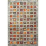 rugs modern Gri Tonlarında Küplü Geometrik Desenli Dokuma Taban Halı 4131, 120 x 200