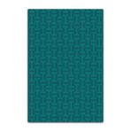 rugs modern H Logo Turkuaz Geometrik Desenli Dokuma Taban Halı Mira 1346, 100 x 300