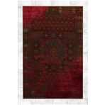 Rugs Modern Halı Bordo Temalı Geleneksel Motif Etnik Desenli Vintage Dekoratif Halı 5195