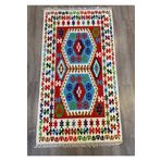 Rugs Modern Halı Cotton 553 Etnik Desenli Otantik Canlı Çok Renkli Kilim