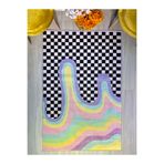 Rugs Modern Halı MOSSO Çok Renkli Dama Desen Modern Dekoratif Halı mosso496