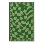 Rugs Modern Halı MOSSO Dama Temalı Desen Modern Dekoratif Halı mosso475yeşil