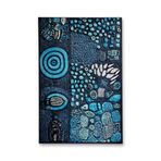 Rugs Modern Halı SDT Mavi Oyulmuş Taş Desenli Dokuma Taban Modern Dekoratif Halı sdt231Mavi
