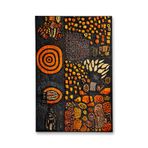 Rugs Modern Halı SDT Turuncu Oyulmuş Taş Desenli Dokuma Taban Modern Dekoratif Halı sdt231Turuncu