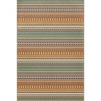 rugs modern Hasır Renklerde Düz Çizgili Dokuma Taban ve Modern Dekoratif Halı 4389, 75 x 300