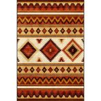 rugs modern Hasır Renklerde Geometrik Kreatif Baklavalı Dekoratif Halı 4149, 120 x 180