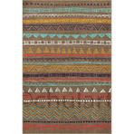 rugs modern Hasır Tonlarda Geometrik Dokuma Taban ve Dekoratif Halı 4373, 75 x 240