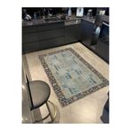 rugs modern Hasır Tonlarda Geometrik Modern Dokuma Taban Halı Miravip267, 150 x 150