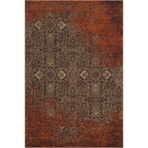 rugs modern Kahverengi Bej Temalı Soyut Motifli Etnik Desenli Vintage Dekoratif Halı 4855, 100 x 100