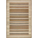rugs modern Kahverengi Çizgili ve Geometrik Desenli Modern Dekoratif Halı 4445, 120 x 200