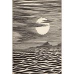 rugs modern Kahverengi Deniz Temalı Çizgili Temalı Dekoratif Halı ve Yıkanabilir Halı miravip9763, 120 x 180