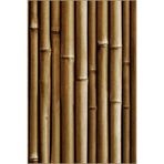 rugs modern Kahverengi Dikey Bambu Temalı Dekoratif Yıkanabilir Halı miravip9031, 75 x 200