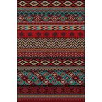 rugs modern Kahverengi Geometrik Çapraz Kareli Desenli Dokuma Taban ve Dekoratif Yıkanabilir Halı miravip8534, 100 x 200