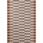 rugs modern Kahverengi Kırmızı Geometrik Desenli Dekoratif Halı 4191, 75 x 300