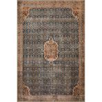 rugs modern Kahverengi Lacivert Temalı Geleneksel Motif Etnik Desenli Vintage Dekoratif Halı 3908, 100 x 100