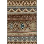 rugs modern Kahverengi Renkli Geometrik Desenli Dokuma Taban Halı 4120, 120 x 200