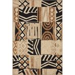 rugs modern Kahverengi Temalı Geometrik Çiçekli Desenli Dokuma Taban Halı ve Yıkanabilir Halı aloha151, 75 x 240