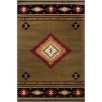 rugs modern Kahverengi Temalı Hasır Tasarım Geometrik Desenli Vintage Dekoratif Halı 3407, 100 x 200