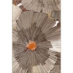 rugs modern Kahverengi Yapraklı Desenli Dokuma Taban Halı ve Yıkanabilir Halı miravip10268, 100 x 200