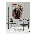 rugs modern Kanvas Tablo Hayvan Fil Temalı Tablo, 50 x 70