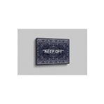 rugs modern Kanvas Tablo Keep Off Yazılı Lacivert Klasik Modern 177, 60 x 90