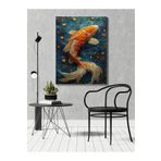 rugs modern Kanvas Tablo Turuncu Renkli Balık Animal Tablo Temalı Tablo, 70 x 100