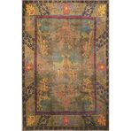 rugs modern Kapalı Tonlarda Etnik Geometrik Desenli Dokuma Taban Halı 4091, 150 x 150