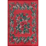 rugs modern Karabağ Narçiçeği Kırmızı Gelincik Desenli Dekoratif Dokuma Taban Halı Mira 1264, 80 x 200
