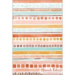 rugs modern Kare ve Daire Geometrik Çizgili Desenli Renkli Dokuma Taban ve Dekoratif Halı 4360, 75 x 240