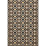 rugs modern Karışık Renk Tonlarında Küp Desenli Dekoratif Halı 4197, 150 x 150