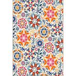 rugs modern Karışık Renkli Yıldızlı Desenli Dokuma Taban Halı ve Yıkanabilir Halı miravip9878, 100 x 300