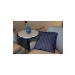 rugs modern Kırlent Kılıfı H Logo Lacivert Geometrik Desenli, 60 x 60