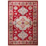 rugs modern Kırmızı Bej Temalı Geleneksel Motif Etnik Desenli Kreatif Vintage Dekoratif Halı 2410, 155 x 230