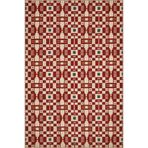 rugs modern Kırmızı Geometrik Kreatif Dokuma Taban Halı 4185, 75 x 200
