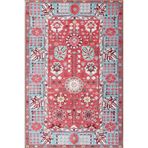 rugs modern Kırmızı Geometrik Temalı Desenli Dokuma Taban Halı ve Yıkanabilir Halı aloha44, 75 x 240