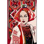 rugs modern Kırmızı Renkli Kız Geometrik Desenli Dekoratif Yıkanabilir Halı miravip8275, 120 x 180