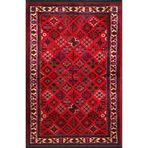 rugs modern Kırmızı Temalı Çapraz Şekil Motifli Etnik Desenli Vintage Dekoratif Halı 2571, 120 x 200