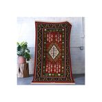 rugs modern Kırmızı Temalı Çok Renkli Geleneksel Motif Etnik Desenli Vintage Dekoratif Halı 1641, 80 x 150