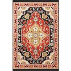 rugs modern Kırmızı Temalı Çok Renkli Geleneksel Motif Etnik Desenli Vintage Dekoratif Halı 2556, 150 x 300