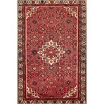 rugs modern Kırmızı Temalı Geleneksel Motif Etnik Çiçek Desenli Vintage Dekoratif Halı 4795, 150 x 150