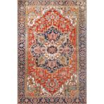 rugs modern Kırmızı Temalı Geleneksel Motif Etnik Desenli Vintage Dekoratif Halı 3827, 120 x 200