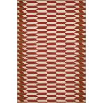 rugs modern Kırmızı Temalı Karma Geometrik Şekil Desenli Kreatif Modern Dekoratif Halı 4556, 100 x 100
