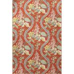rugs modern Kırmızı Temalı Motifli Etnik Çiçek Desenli Vintage Dekoratif Halı 3349, 100 x 100