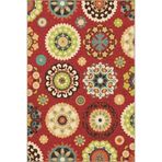 rugs modern Kırmızı Temalı Motifli Etnik Çiçek Desenli Vintage Dekoratif Halı 4708, 75 x 150